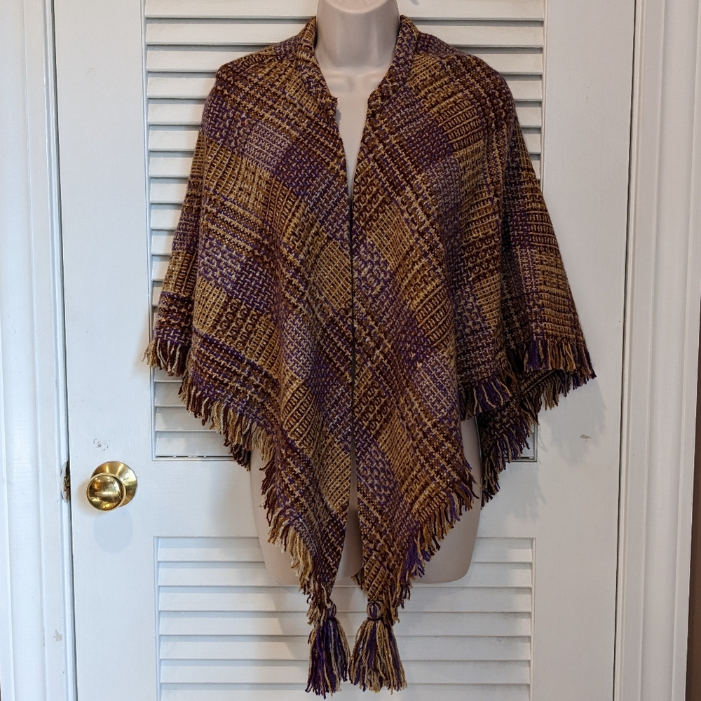 Saks Vintage Wool Poncho